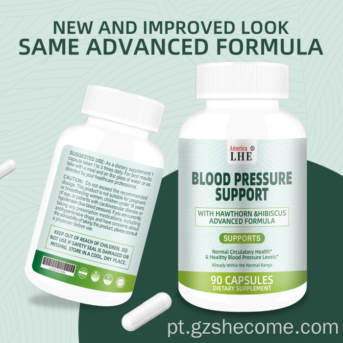 As cápsulas de pressão arterial suportam Berry Hawthorn